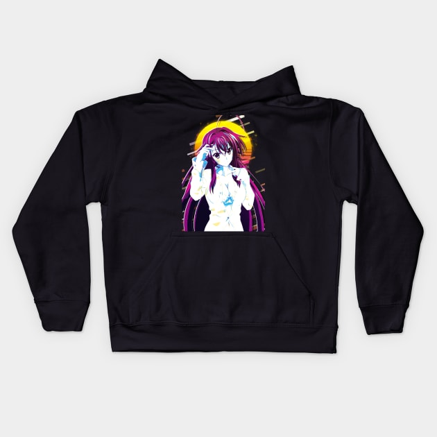 Rias Gremory - High School DxD Kids Hoodie by 80sRetro